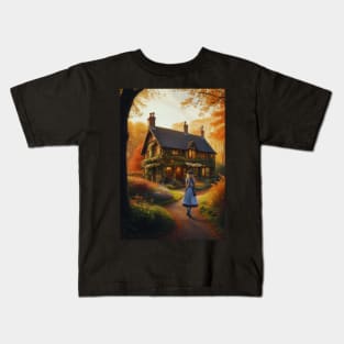 Autumn Cottage Retreat Kids T-Shirt